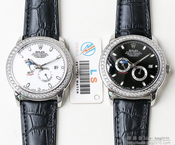 ROLEX勞力士 迪通拿 新系列 最新 原裝日本進口機械機芯 九字位二十四小時顯示 男士腕表  wssb4511